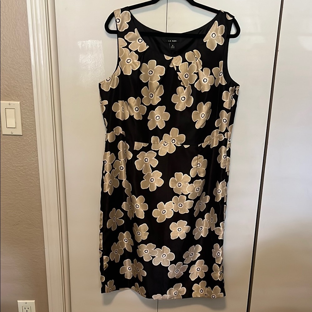 Black and gold dress